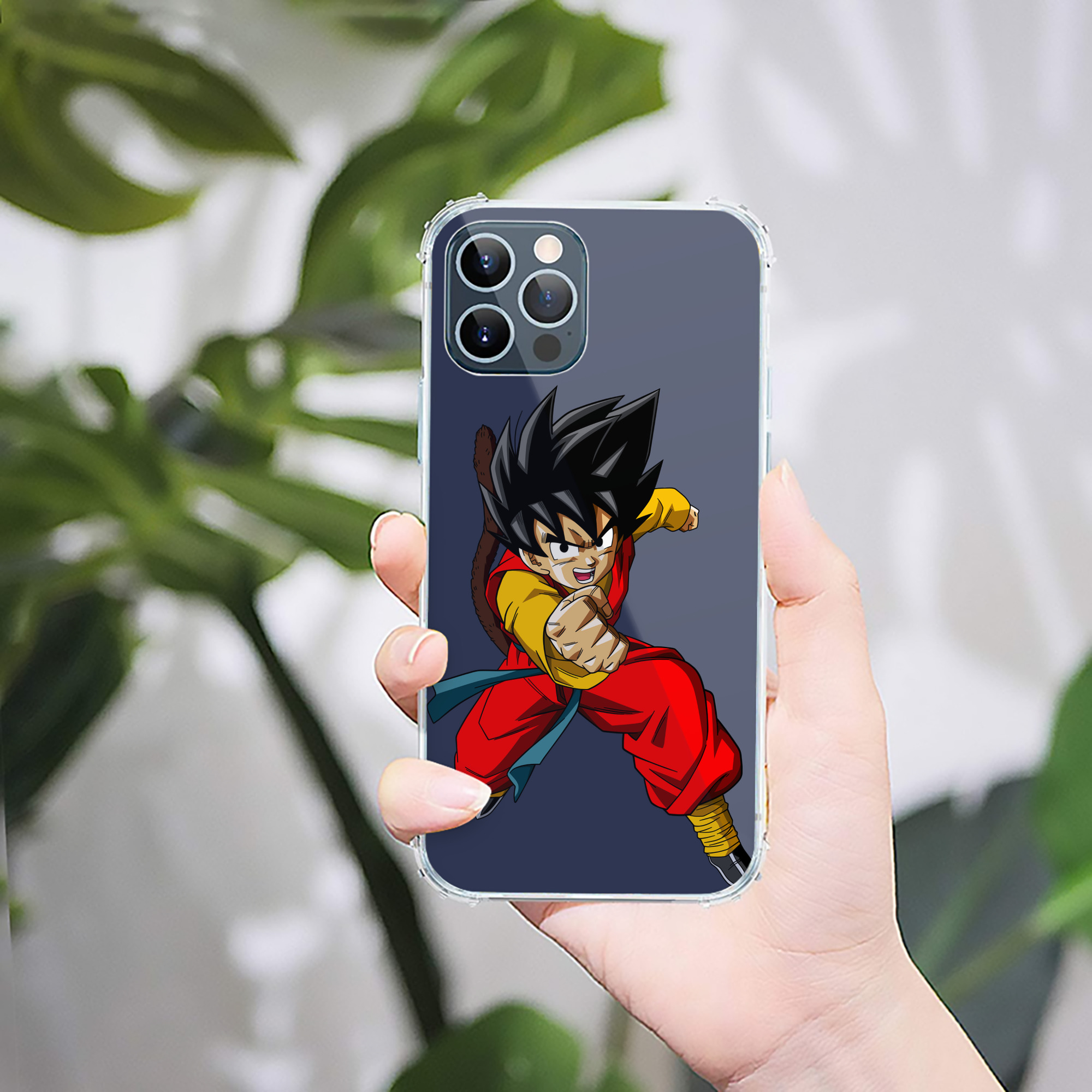 （画像用） ドラゴンボール 孫悟空（そん ごくう）Son Goku カカロット DRAGON BALL Kakarotto 【iPhone 12シリーズ対応】透明スマホケース（クリアソフトケース）